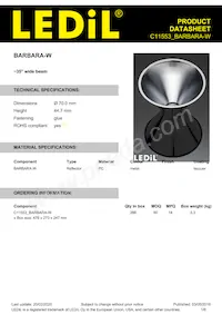 C11553_BARBARA-W Datasheet Cover