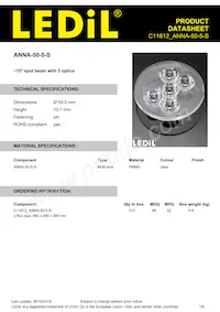 C11612_ANNA-50-5-S Datasheet Copertura