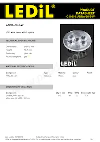 C11614_ANNA-50-5-W Datasheet Copertura