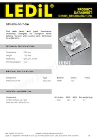 C11891_STRADA-SQ-T-DW Datasheet Copertura