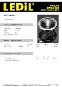 C12476_MIRELLA-50-S Datasheet Cover