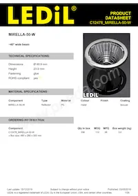 C12478_MIRELLA-50-W Datasheet Cover
