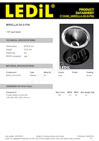 C12480_MIRELLA-50-S-PIN Datasheet Cover