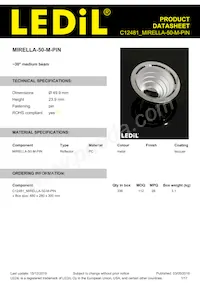 C12481_MIRELLA-50-M-PIN Datasheet Copertura