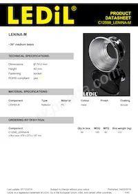 C12598_LENINA-M Datasheet Copertura