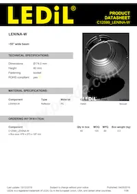 C12599_LENINA-W Datasheet Copertura