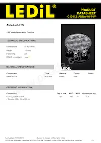 C13412_ANNA-40-7-W Datasheet Copertura