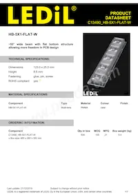 C13490_HB-5X1-FLAT-W Datasheet Cover