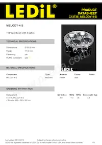 C13736_MELODY-4-S Datasheet Cover