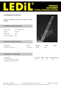 C14530_FLORENCE-1R-Z2T25 Datasheet Copertura