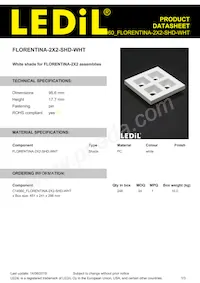 C14960_FLORENTINA-2X2-SHD-WHT Datasheet Cover