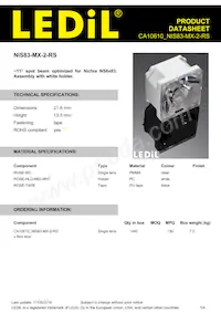 CA10610_NIS83-MX-2-RS Datasheet Cover