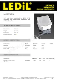 CA12344_LAURA-W-PIN Datasheet Cover