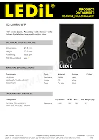 CA13634_G2-LAURA-W-P Datasheet Cover