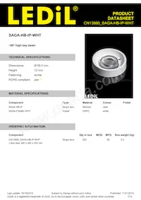 CN13990_SAGA-HB-IP-WHT Datasheet Copertura