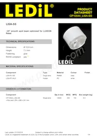 CP10544_LISA-SS Datasheet Copertura