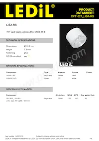 CP11627_LISA-RS Datasheet Copertura