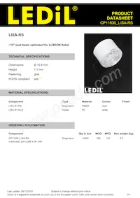 CP11630_LISA-RS Datasheet Copertura