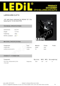 CP13138_LARISA-WW-CLIP16 Datasheet Copertura