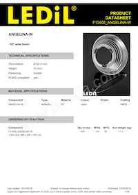 F13402_ANGELINA-W Datasheet Copertura