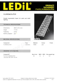 F14170_FLORENCE-ZT25 Datasheet Copertura