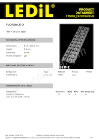 F15069_FLORENCE-O Datasheet Copertura
