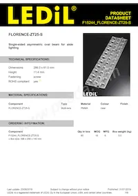 F15244_FLORENCE-ZT25-S Datasheet Copertura