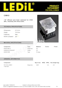 FA11910_CXM-D Datasheet Copertura