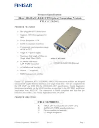 FTLC1122RDNL Datasheet Copertura