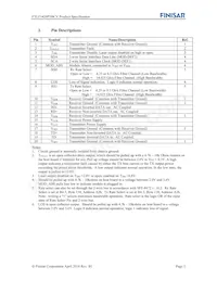 FTLF1429P3BCV Datasheet Page 2