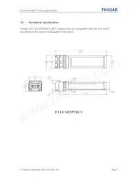 FTLF1429P3BCV Datasheet Page 7