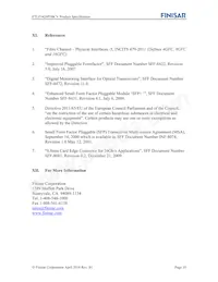 FTLF1429P3BCV Datasheet Page 10