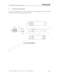 FTLF8538P4BCV Datasheet Page 9