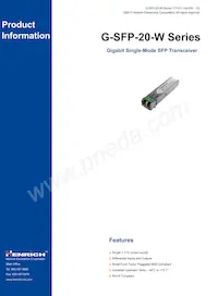 G-SFP-20-W Datasheet Cover