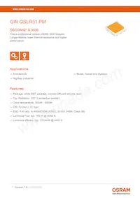 GW QSLR31.PM-LYL1-XX55-1-150-R18 Datasheet Copertura