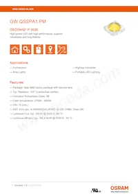 GW QSSPA1.PM-LGLN-A636-1-350-R18 Datasheet Cover