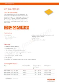 KW CSLPM2.CC-8L8M-4R9T-0-700-S Datasheet Cover