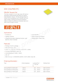 KW CSLPM2.PC-5N7N-4F8G-0-700-S Datasheet Cover