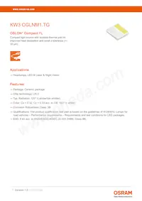 KW3 CGLNM1.TG-Z6QF6-EBVFFCBB46-DFGA Datasheet Cover