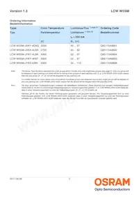 LCW W5SM-JYKZ-4J8K-0-350-R18-Z Datasheet Page 2