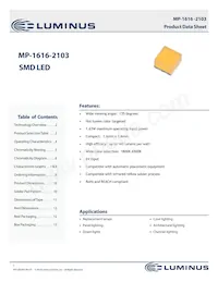 MP-1616-2103-65-90 Datasheet Cover