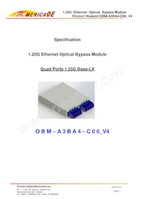 OBM-A3BA4-C06 Datasheet Cover