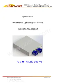 OBM-A3CB2-C06 Datasheet Cover