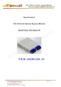 OBM-A3CB4-C06 Datasheet Cover