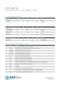 SFP-1GBT-05 Datasheet Pagina 2