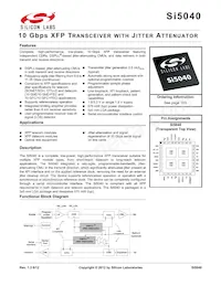 SI5040-D-GMR Datenblatt Cover