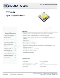 SST-40-WCS-F50-N4650 Datasheet Cover