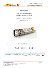 TAS-A1EH1-834 Datenblatt Cover