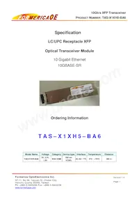 TAS-X1XH5-BA6數據表 封面