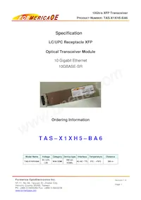 TAS-X1XH5-BA6 Datenblatt Cover